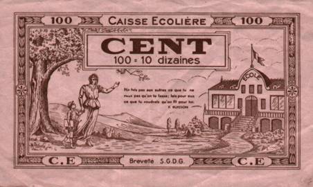 Billet de la BANQUE DE FRANCE du XIXème siècle et du XXème siècle