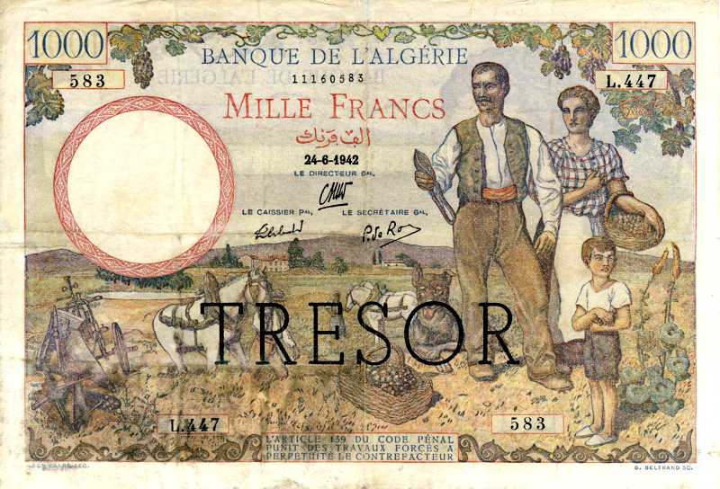 Billets de la Banque de France - Un billet du Trésor inédit